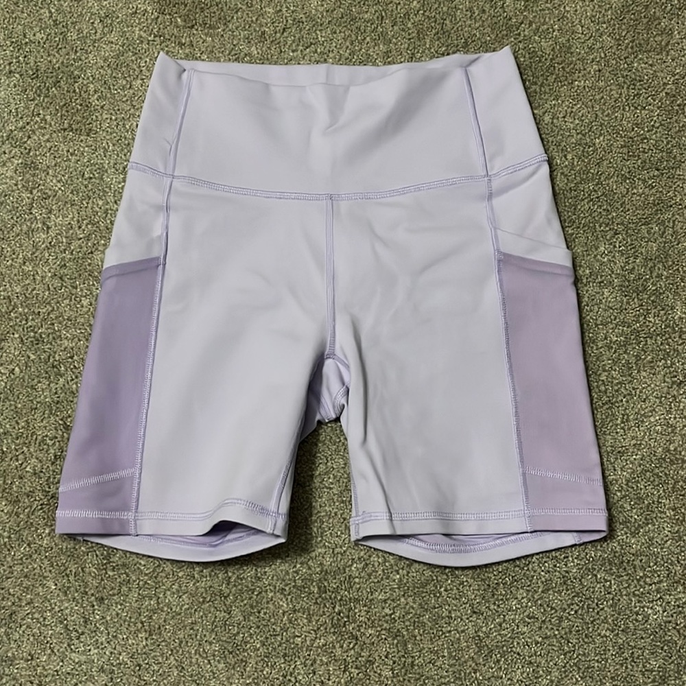 Fabletics Purple Biker Shorts